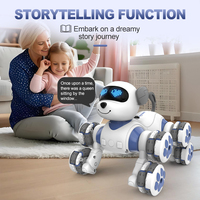 2.4G télécommande 8 roues chien robotique intelligent programmation interactive jouet robot pour animaux de compagnie avec chant et danse