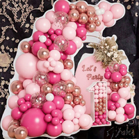 Kits d'arche de ballons de fête en confettis en gros d'usine avec ballons en latex et en feuille de 5 à 12 pouces pour décorations d'anniversaire