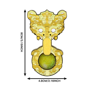 Magnete per Frigorifero con Bestia Guardiana Tradizionale Cinese, Artigianato in Metallo e Smalto <span class=keywords><strong>di</strong></span> Alta Qualità, Regalo Unico per Appassionati <span class=keywords><strong>di</strong></span> <span class=keywords><strong>Storia</strong></span> - Product Image 3