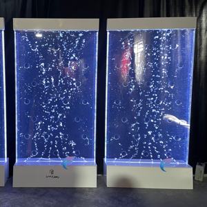 Pantalla decorativa de pared con cascada de acrílico LED, separador de ambientes con burbujas de agua danzantes. - Product Image 4
