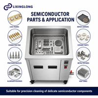 Dégraissant électrique industriel, équipement de nettoyage ultrasonique pour pièces semi-conductrices, OEM ODM, fixation à réservoir unique, rinçage à l'eau de laboratoire