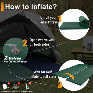 Tapis de couchage Camping tapis épais tapis oreiller sac à dos voyage randonnée léger Portable <span class=keywords><strong>matelas</strong></span> - Product Image 3