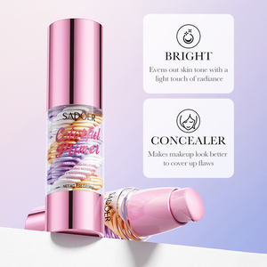 Nouveau <span class=keywords><strong>correcteur</strong></span> de marque privée personnalisé fond de teint crème liquide 3 couleurs pour peau foncée crème solaire imperméable blanchissant maquillage cosmétiques - Product Image 4