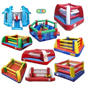Cheap In China Custom Kids Bouncy Bouncer Bounce House Inflatable A Folding Boxing Ring Wrestling Design Battle Game For Sale