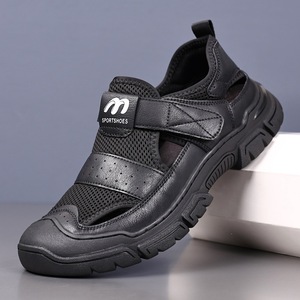 Sandalias de Verano 2026 para Hombre, Transpirables, de Malla, Casuales, de Cuero, Hechas a Mano, con Costuras y Diseño Hueco - Product Image 2