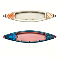 Kayak gonflable individuel 3,1-4 m en Drop Stitch pour la pêche, la navigation, les sports nautiques et les loisirs sur lac et rivière