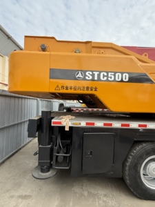 SANY Mobile Crane STC500-1 50 Ton Hydraulic Truck Crane with Engine <b>Pump</b> PLC <b>Red</b> Yellow Color Construction Equipment Ready Ship - Product Image 5