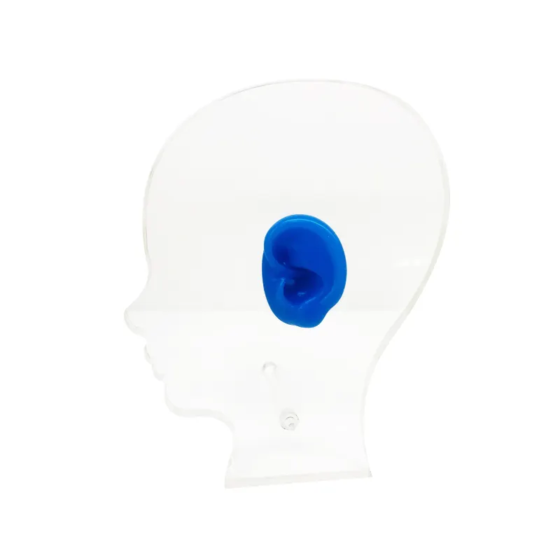 Acrylic Silicon Ear Model Display Head Style for Display Show CIC BTE Hearing Aids - Left Ear