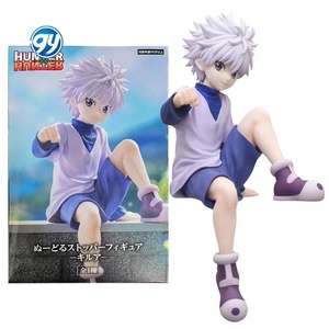 Figurine d'action en PVC <span class=keywords><strong>Hunter</strong></span> x <span class=keywords><strong>Hunter</strong></span> Zoldyck de 12 cm, modèle assis <span class=keywords><strong>Gon</strong></span> <span class=keywords><strong>Freecss</strong></span>, jouet cadeau, figurine Killua, artisanat en plastique - Product Image 1