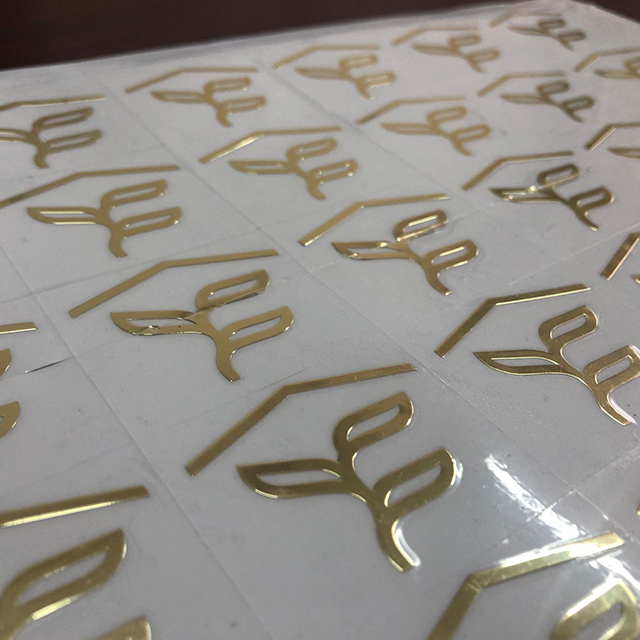 Gold Color Metal Sticker Custom logo 3d Sticker Metal Label