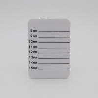 Palette de support de greffage de cils de 7 à 14 mm avec marqueurs d'échelle de bande de poignet supports de plateau de cils pour l'extension de cils