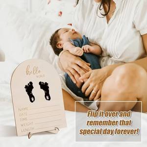 Cadre photo en rotin en forme d'arche pour annonce de grossesse ou de naissance, révélation du sexe du bébé - Décoration de chambre d'enfant - Product Image 6