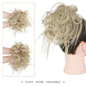 HMD Chignon désordonné, pièce de cheveux, extension de cheveux, queue de cheval avec élastique, extensions de chignon, postiche en cheveux synthétiques - Product Image 6