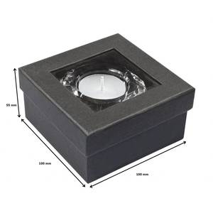 Portacandele in Cristallo Rotondo 75 mm con Design Sfaccettato per Uso Decorativo - Product Image 3