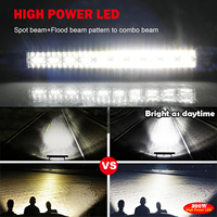 Barre lumineuse LED tout-terrain 4x4 pour camion, en aluminium, super lumineuse, étanche, 9D, 22 pouces, 50, 52, 32, 42 pouces, vente en gros