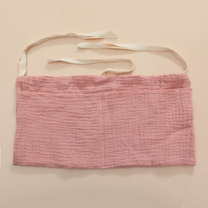 Hängende Wickeltasche für Babybett in Unifarben, Tragbare Windeltasche, Kinderbett-Organizer, 100% Baumwolle, Aufbewahrungstasche 39x20cm CE - Product Image 4