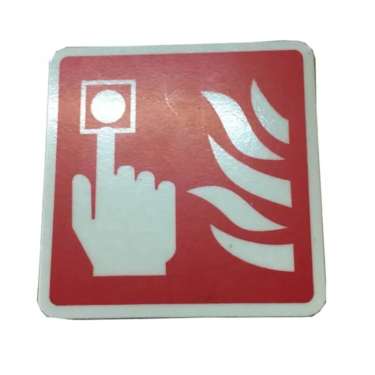 PVC Photo lu mines cent Fire Alarm Call Point Sicherheits warnschild Beleuchtete Schilder