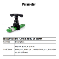 Herramienta de abocardado excéntrico DSZH ST-809AM para tubos de cobre de 1/2'', 5/8'' (16 mm), 3/4'' (19 mm) para HVAC