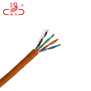 Cable de red de par trenzado sin blindaje <span class=keywords><strong>BC</strong></span>/CCA UTP de alta calidad 4 pares 24AWG Cat5 LAN Cable PE chaqueta para comunicación al aire libre - Product Image 3