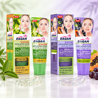 Gommage exfoliant au concombre et à la vitamine C DAQAN 30 Second, gel transparent pour le visage avec perles exfoliantes fines, 100g