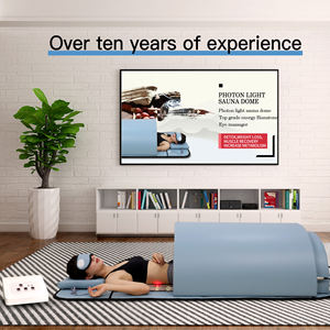 เตียงทำความร้อนที่มีคุณภาพสูงต่ำ EMF เจอร์เมเนียมและทัวร์มาลีนสปาแคปซูลโฟตอนแสงอินฟราเรดซาวน่าโดม - Product Image 4