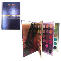 Date 72 Couleurs Maquillage Fard À Paupières Palette Livre Logo Personnalisé Paillettes Mat Ombre À Paupières Palette De Mode