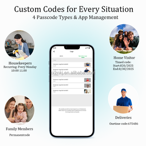 Nuovi prodotti sulla serratura della <span class=keywords><strong>porta</strong></span> controllata dall'app Tuya Smart Wifi Online elettronica Smart serratura della <span class=keywords><strong>porta</strong></span> - Product Image 2