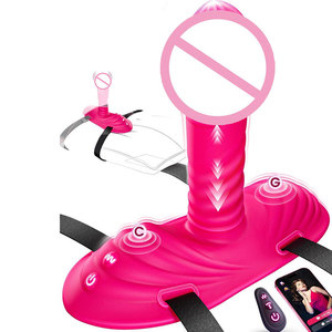 Vibratore per Punto G, Clitoride e Anale, Macchina del Sesso per Coppie con Controllo Remoto APP, Dildo Vibrante con Cinturino per Seduta e Spinta - Product Image 1