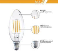 Ampoule à filament LED A60 12V 24V variable 4W 6W 8W ampoule 24volt e27 led