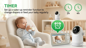 OEM ODM Wholesale 4 Inch Screen Baby Monitor <b>WiFi</b> App <b>Smart</b> Babyphone Two Way Talk Audio Auto Night Vision Video Monitor Factory - Product Image 4