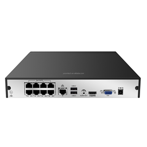 คุณภาพดี 8CH 4K 8MP POE NVR 64M แบนด์วิธเครื่องบันทึกวิดีโอเครือข่ายแอปผู้ดูแล P2P YZ-NVR3108-P8-S3 - Product Image 4