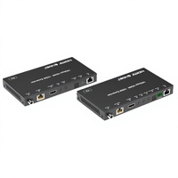 Extenseur HDBaseT 4K 60Hz en métal (100 mètres) avec contrôle IR bidirectionnel et fonctionnalité KVM, conception graphique du logo, fabriqué à Shenzhen