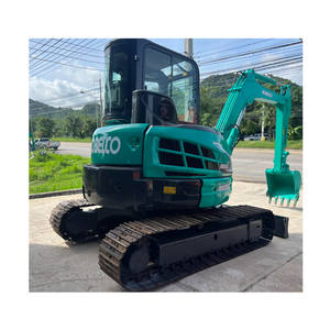 Mini-excavatrice d'occasion Kobelco SK55SR, d'origine japonaise, SK 55 SR, 5 tonnes, 5T, 5,5 tonnes, 5,5T, mini-pelle sur chenilles, excavatrice - Product Image 1