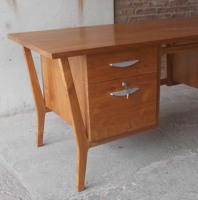 Meubles de bureau rétro modernes en bois de teck