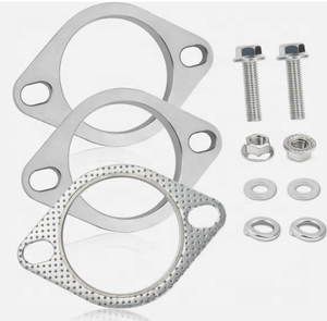 Nuevo Kit de Reparación de Brida de Escape de Acero Inoxidable de <span class=keywords><strong>2</strong></span> Pernos, Kit de Sistema de Escape de Uso General - Product Image 2