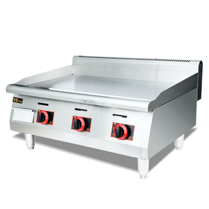 แผ่นเหล็กสแตนเลสสำหรับวางบนเคาน์เตอร์แผ่นแบนสำหรับสเต็กเบอร์เกอร์ปลาหมึก - Product Image 1