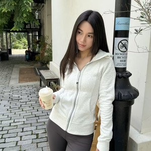 <span class=keywords><strong>Sudadera</strong></span> Luludarling para <span class=keywords><strong>Mujer</strong></span>, Otoño/Invierno, Forro Polar, Poliéster/Algodón, Cierre Dorado, Manga Larga, <span class=keywords><strong>Capucha</strong></span>, Corte Ajustado - Product Image 2
