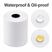 Rouleau de papier POS 80*60mm pour mini-imprimante, résistant à l'huile, longue durée, qualité supérieure