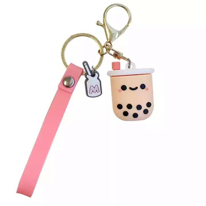 boba tea keychain