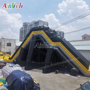 Trong kho 30m dài 4 làn trượt trượt bơm hơi khổng lồ cho người lớn | trượt điên lớn với hồ bơi có thể tháo rời - Product Image 2