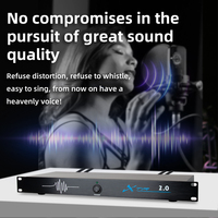 XTR6.0 Processeur d'effets de scène avant pour microphone de conférence, mixeur audio, amplificateur, avec suppresseur de Larsen numérique 6 entrées 6 sorties en métal