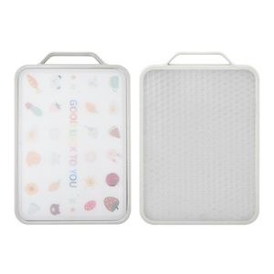 เขียงสองด้านเกรดอาหาร ทำจากสแตนเลส 304 พร้อมด้ามจับถนัดมือ - Product Image 1