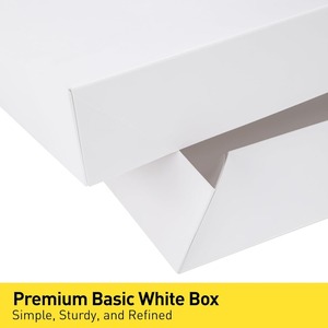 <b>Large</b> <b>gift</b> <b>box</b> with lid,made of white cardboard,suitable for clothes,with a clean and elegant white finish that can becustomized - Product Image 3