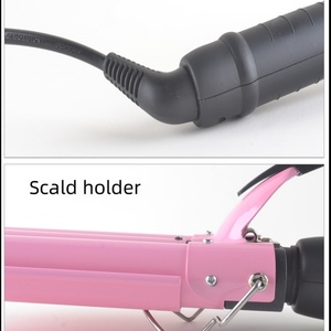 Fer à onduler les cheveux à trois barils, Outil de coiffage, Fer à friser 3 barils, Baguette à boucler, Double tension, Céramique, Pour fille - Product Image 6