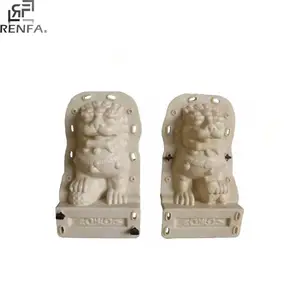 Moule de sculpture de statue d'animal de décoration de pilier moule de sculpture d'animal de ciment en plastique moule de statue de lion en béton