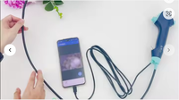 Endoscope bronchique flexible numérique portable jetable pour chirurgie vétérinaire BMV, à usage unique, sortie HDMI, certifié CE classe II