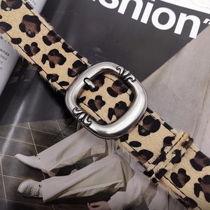 <span class=keywords><strong>Cintura</strong></span> da donna leopardo <span class=keywords><strong>Beige</strong></span> in <span class=keywords><strong>pelle</strong></span> sintetica <span class=keywords><strong>cintura</strong></span> Vintage in lega ovale con fibbia per decorazione - Product Image 4