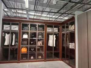 Thiết kế hiện đại freestanding tủ quần áo bằng gỗ kích thước tùy chỉnh nội thất phòng ngủ MDF cửa cho phòng khách hội thảo tủ quần áo lưu trữ - Product Image 6