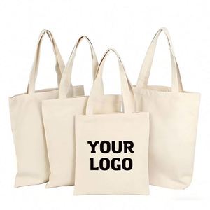 Size Recycle Reusable Shopping Blank Organic Plain Cotton Canvas Tote Bag With Printed Logo Custom Promotional <b>Gifts</b> - Product Image 1