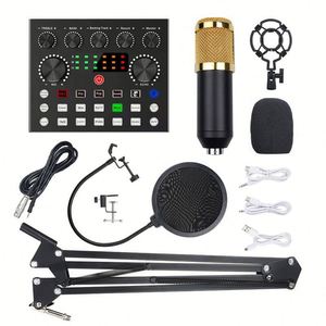Bm800 USB Recording <strong>Studio</strong> Condenser <strong>Microphone</strong> Mic V8S V8S-X Live Sound Card Set Portable Computer Recording Podcasting TikTok - Product Image 1